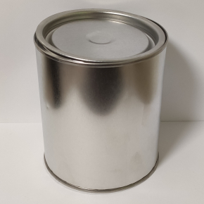 Металева бляшана банка з кришкою для лакофарбових матеріалів 0,84 л, 10 шт. - интернет-магазин tricolor.com.ua