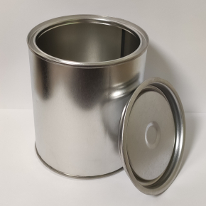 Металева бляшана банка з кришкою для лакофарбових матеріалів 0,84 л, 20 шт. - изображение 2 - интернет-магазин tricolor.com.ua