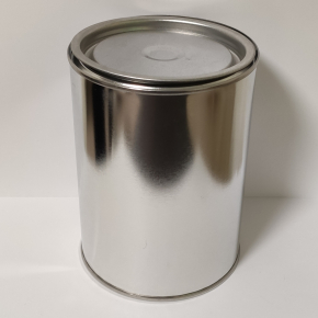 Металева бляшана банка з кришкою для лакофарбових матеріалів 1 л, 500 шт. - интернет-магазин tricolor.com.ua