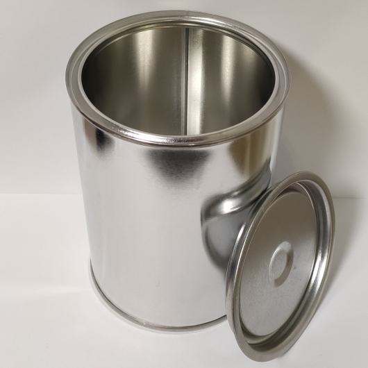 Металева бляшана банка з кришкою для лакофарбових матеріалів 1 л, 500 шт. - изображение 2 - интернет-магазин tricolor.com.ua