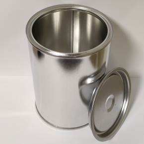 Металева бляшана банка з кришкою для лакофарбових матеріалів 1,1 л, 1 шт. - изображение 2 - интернет-магазин tricolor.com.ua