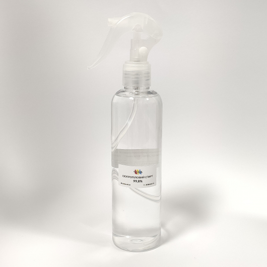 Ізопропіловий спирт 99,8% Tricolor з Trigger розпилювачем slim 250 мл. 5 шт. - интернет-магазин tricolor.com.ua