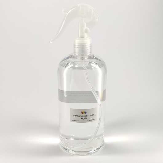 Ізопропіловий спирт 99,8% Tricolor з Trigger розпилювачем 500 мл. 5 шт. - интернет-магазин tricolor.com.ua