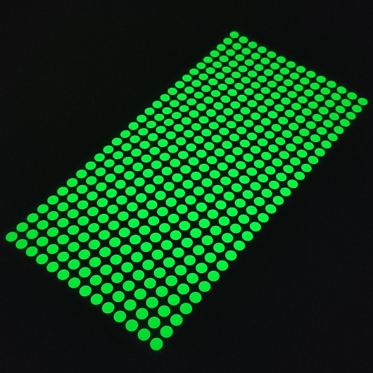 Набір люмінесцентних наклейок Tricolor Крапка діаметр 5 мм*392 шт. (1 лист 185*95 мм) - интернет-магазин tricolor.com.ua