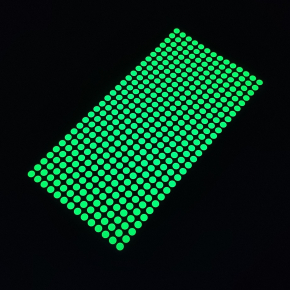 Набір люмінесцентних наклейок Tricolor Крапка діаметр 5 мм*392 шт. (1 лист 185*95 мм) - изображение 7 - интернет-магазин tricolor.com.ua