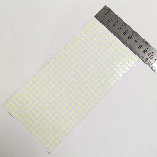 Набір люмінесцентних наклейок Tricolor Крапка діаметр 5 мм*392 шт. (1 лист 185*95 мм) - изображение 6 - интернет-магазин tricolor.com.ua