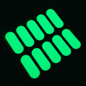 Набір люмінесцентних наклейок Tricolor для підсвічування вимикачів овал 5*2 см, (10 шт/лист) 10 шт. (100 наклейок) - интернет-магазин tricolor.com.ua