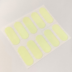 Набір люмінесцентних наклейок Tricolor для підсвічування вимикачів овал 5*2 см, (10 шт/лист) 10 шт. (100 наклейок) - изображение 2 - интернет-магазин tricolor.com.ua