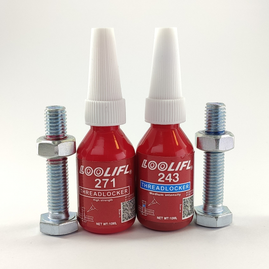 Набір анаеробних фіксаторів різьблення Loolifl (блістер) 243 середньої + 271 високої міцності (2*10 мл) 1 шт. - изображение 2 - интернет-магазин tricolor.com.ua