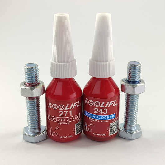 Набір анаеробних фіксаторів різьблення Loolifl (блістер) 243 середньої + 271 високої міцності (2*10 мл) 1 шт. - изображение 5 - интернет-магазин tricolor.com.ua