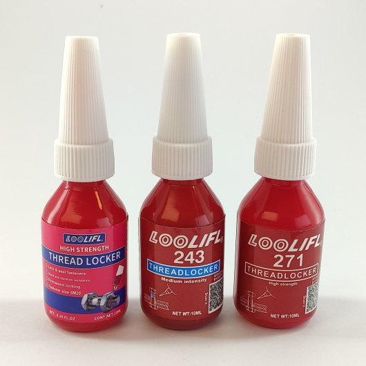 Набір фіксаторів різьблення Loolifl клей + Loolifl 243 середньої + 271 високої міцності (3*10 мл) 1 шт. - интернет-магазин tricolor.com.ua