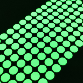 Набір люмінесцентних наклейок Tricolor Крапка діаметр 10 мм * 128 шт. (1 лист 185*95 мм) - изображение 3 - интернет-магазин tricolor.com.ua