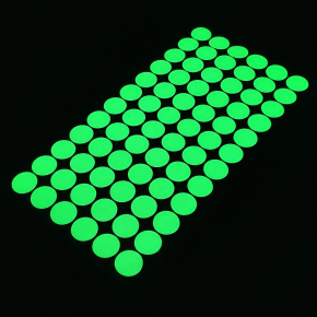 Набір люмінесцентних наклейок Tricolor Крапка діаметр 15 мм * 72 шт. (1 лист 185*95 мм) - интернет-магазин tricolor.com.ua