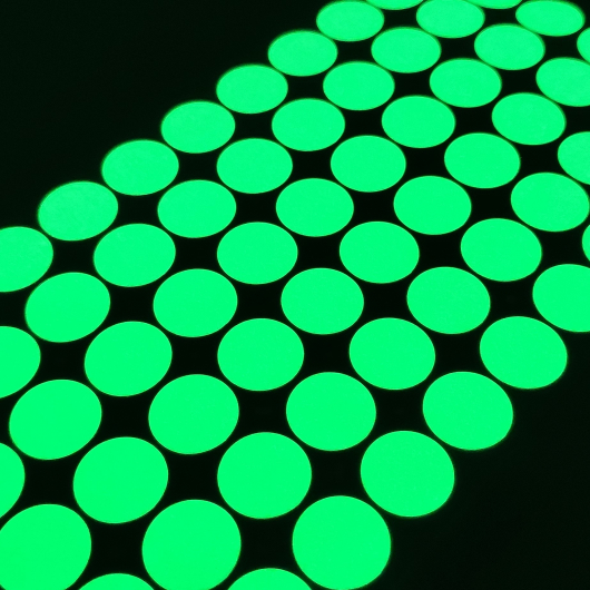 Набір люмінесцентних наклейок Tricolor Крапка діаметр 15 мм * 72 шт. (1 лист 185*95 мм) - изображение 3 - интернет-магазин tricolor.com.ua