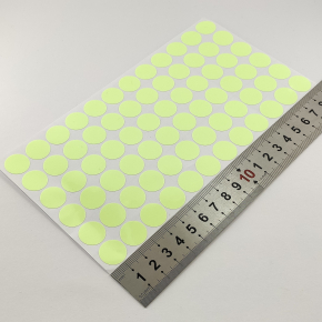 Набір люмінесцентних наклейок Tricolor Крапка діаметр 15 мм * 72 шт. (1 лист 185*95 мм) - изображение 5 - интернет-магазин tricolor.com.ua