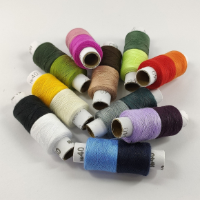 Набір набір універсальних швейних ниток Tricolor 40/2 D 20 кольорів * 75 м. (1500 м.) 1 набір. - изображение 2 - интернет-магазин tricolor.com.ua