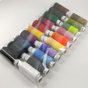 Набір набір універсальних швейних ниток Tricolor 40/2 D 36 кольорів*75 м. + 2*150 м. (3000 м.) 5 наборів. - изображение 3 - интернет-магазин tricolor.com.ua