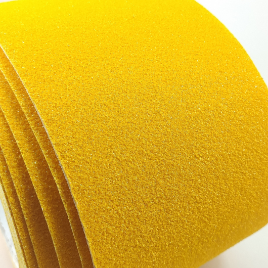 Лента антискользящая для пола Tricolor 77 жёлтая 100 мм износоустойчивая (1 м. пог.) - изображение 3 - интернет-магазин tricolor.com.ua