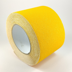 Стрічка антиковзаюча для підлоги Tricolor 77 жовта 100 мм зносостійка (5 м. пог.) - интернет-магазин tricolor.com.ua