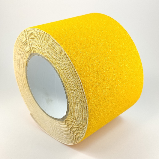 Стрічка антиковзаюча для підлоги Tricolor 77 жовта 100 мм зносостійка (10 м. пог.) - интернет-магазин tricolor.com.ua