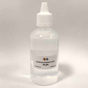 Ізопропіловий спирт 99,8% Tricolor для паяння та очищення електроніки (пет флакон, з крапельницею) 110 мл. 1 шт. - интернет-магазин tricolor.com.ua