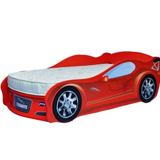 Кровать машина Jaguar красная 70х150 ДСП - интернет-магазин tricolor.com.ua