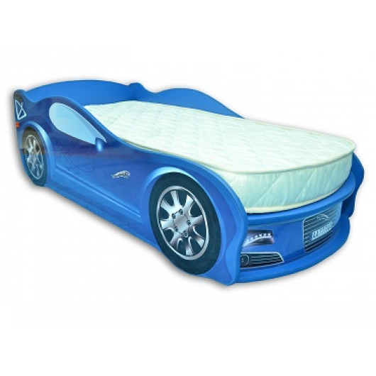 Кровать машина Jaguar синяя 70х150 ДСП