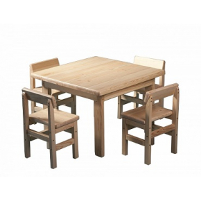 Детский стол и стул сосновый Baby-4 - интернет-магазин tricolor.com.ua