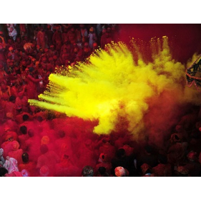 Краска Холи желто-лимонная - изображение 2 - интернет-магазин tricolor.com.ua