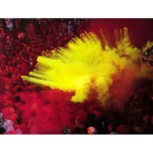 Краска Холи желто-лимонная - изображение 2 - интернет-магазин tricolor.com.ua