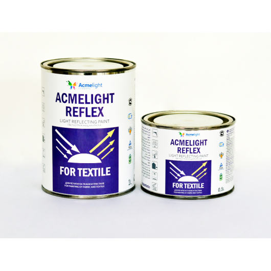 Світловідбваюча фарба для тканини Acmelight Reflex Textile для шовкотрафаретного друку