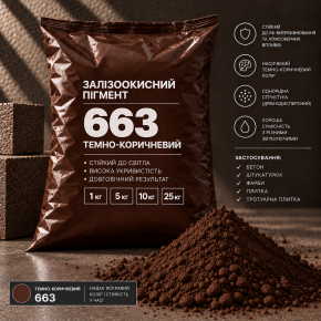 Пигмент железоокисный коричневый Tricolor 663N/P.BROWN-6