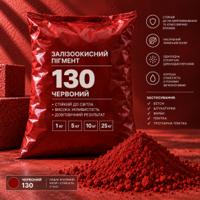 Пігмент залізоокисний червоний 130W/P.RED-102