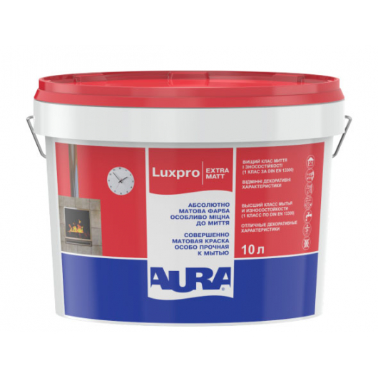 Фарба акрилатна матова миється інтер'єрна Aura Luxpro ExtraMatt біла