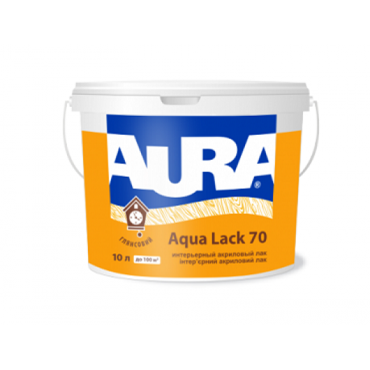 Лак акриловий глянцевий інтер'єрний Aura Aqua Lack 70