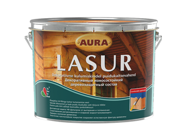 Состав декоративно-защитный для дерева Aura Lasur база - Tricolor Состав декоративно-защитный для дерева Aura Lasur база