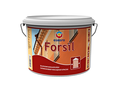 Краска атмосферастойкая силиконовая фасадная Eskaro Forsil - Tricolor Краска атмосферастойкая силиконовая фасадная Eskaro Forsil