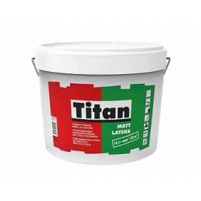 Краска матовая моющаяся для стен Titan Mattlatex TR база