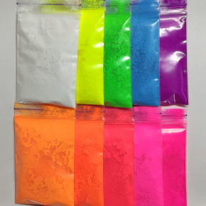 Зразки флуоресцентних (неонових) пігментів Tricolor (10 кольорів по 10 грам) - изображение 9 - интернет-магазин tricolor.com.ua