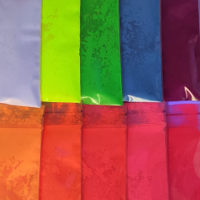Зразки флуоресцентних (неонових) пігментів Tricolor (10 кольорів по 10 грам) - изображение 3 - интернет-магазин tricolor.com.ua