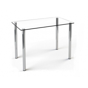 Стеклянный обеденный стол S1 910*610 прозрачный