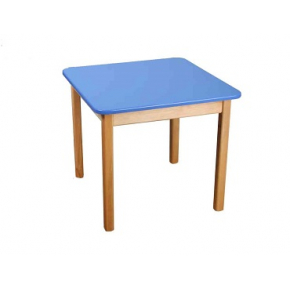 Стол деревянный цветной синий