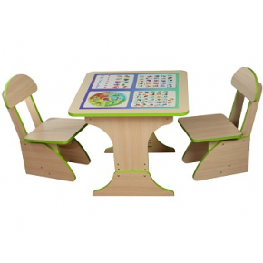 Игровой столик Учебный растущий+2 стульчика