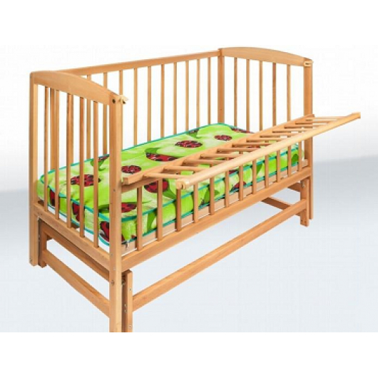 Кровать детская на шарнирах с откидной боковиной на подшипнике 1200х600 - интернет-магазин tricolor.com.ua