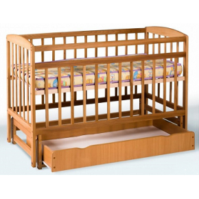 Кровать детская на шарнирах+ящик 1200х600 - интернет-магазин tricolor.com.ua