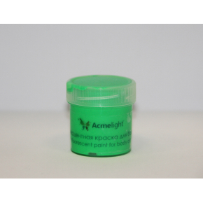Аквагрим флуоресцентный AcmeLight для тела зеленый 20 мл - интернет-магазин tricolor.com.ua