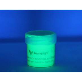 Аквагрим флуоресцентный AcmeLight для тела зеленый 20 мл - изображение 2 - интернет-магазин tricolor.com.ua