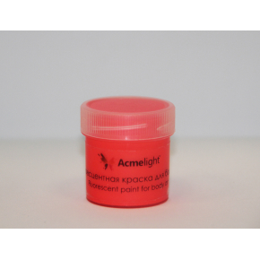 Аквагрим флуоресцентный AcmeLight для тела красный 20 мл