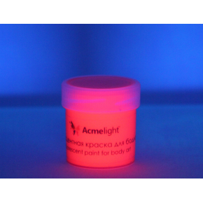 Аквагрим флуоресцентный AcmeLight для тела красный 20 мл - изображение 2 - интернет-магазин tricolor.com.ua