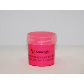 Аквагрим флуоресцентный AcmeLight для тела розовый 20 мл - интернет-магазин tricolor.com.ua
